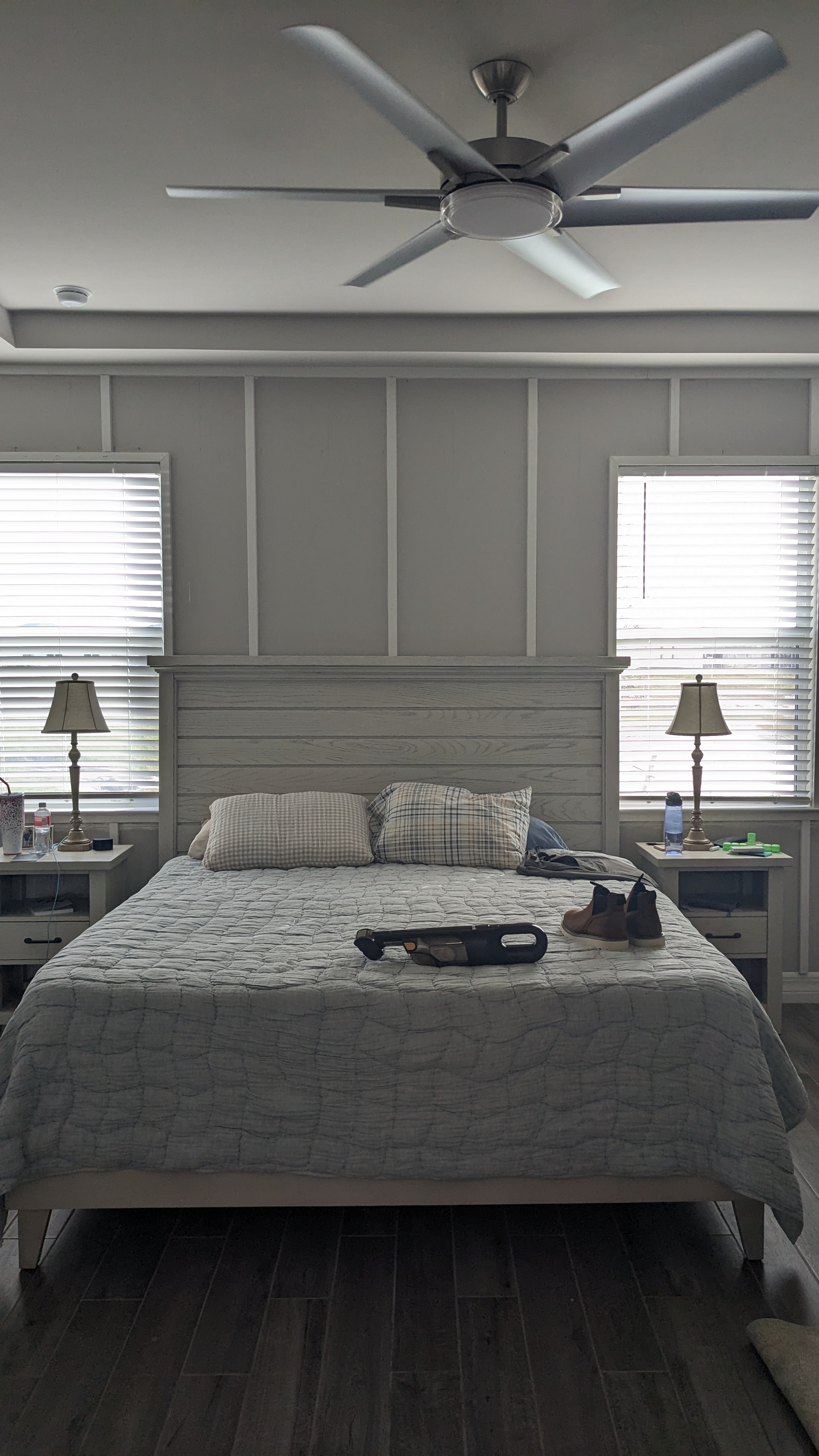 Accent wall trim work